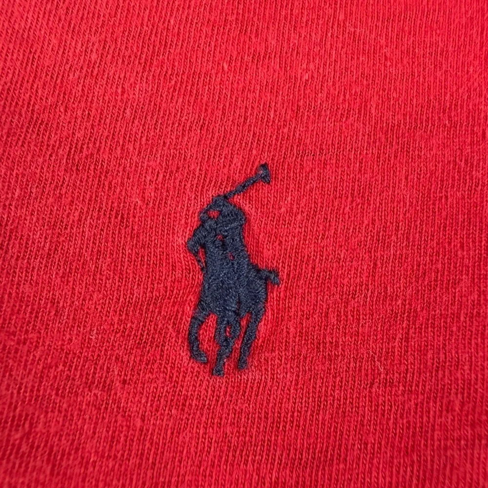 Polo Ralph Lauren T-Shirt Men's XL Red Short Sleeve Embroidered Pony Logo Cotton
